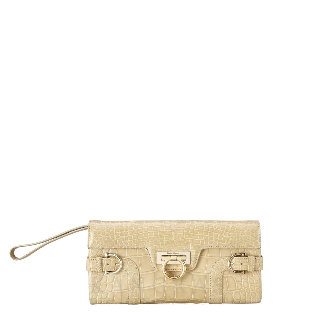 FERRAGAMO(USED)페레가모 간치니 플랩 숄더백